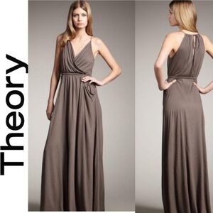 Theory: Athler Maxi Dress 100% Silk